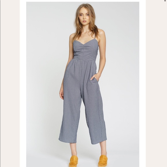 dRA Los Angeles- Mimi Gingham Jumpsuit Romper NWOT - Picture 2 of 8